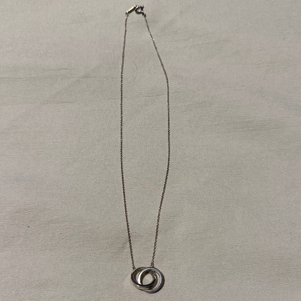 Tiffany & Co. Silver Interlocking Necklace 1837